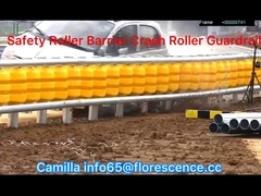 De Norm van Verkeersveiligheidsiso EVA Buckets Rolling Guardrail Pu en pvc-Rolbarrière voor Weg