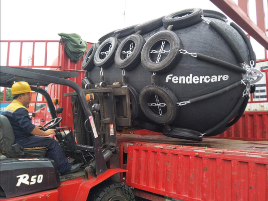 Fendercare die Opblaasbare Pneumatische Schipstootkussens Marine Rubber Fender drijven